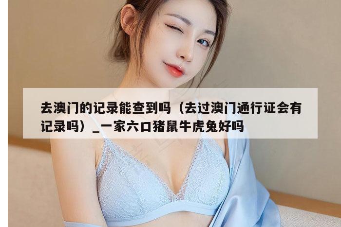 去澳门的记录能查到吗（去过澳门通行证会有记录吗）_一家六口猪鼠牛虎兔好吗